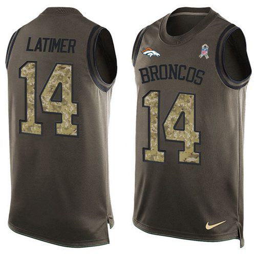 Cody Latimer Denver Broncos green Salute To Service jersey