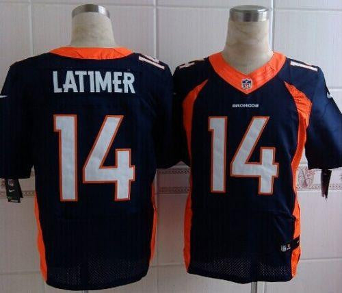 Cody Latimer Denver Broncos navy Elite jersey
