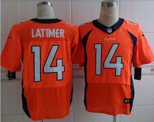 Cody Latimer Denver Broncos orange Elite jersey