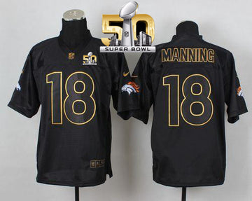 Peyton Manning Denver Broncos black Elite jersey