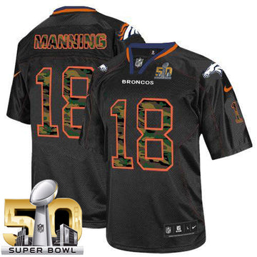 Peyton Manning Denver Broncos black Elite jersey