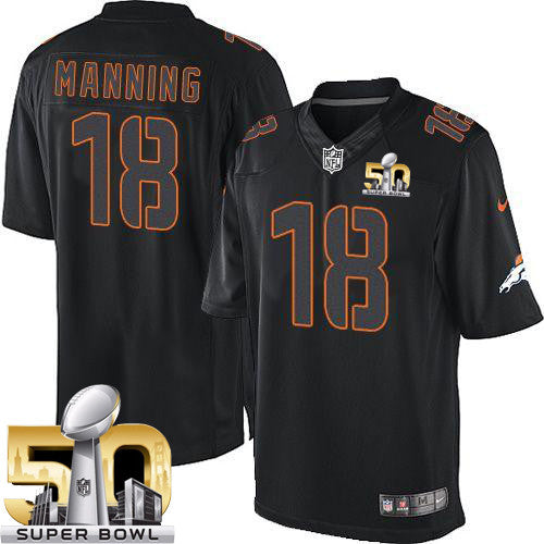 Peyton Manning Denver Broncos black Limited jersey