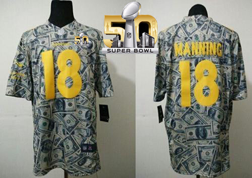 Peyton Manning Dollar Denver Broncos Elite jersey
