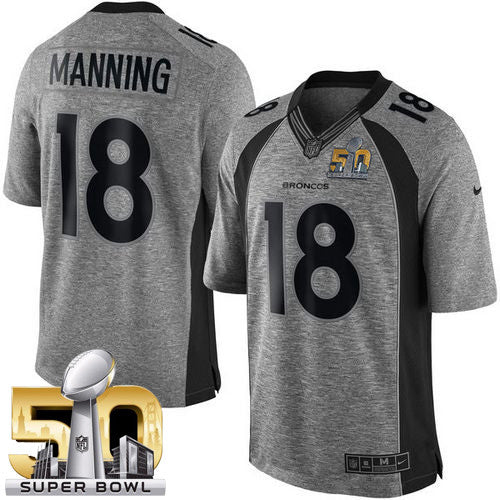 Peyton Manning Denver Broncos gray Limited jersey