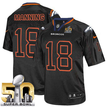 Peyton Manning Denver Broncos black Elite jersey
