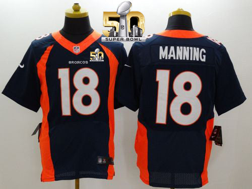 Peyton Manning Denver Broncos navy Elite jersey