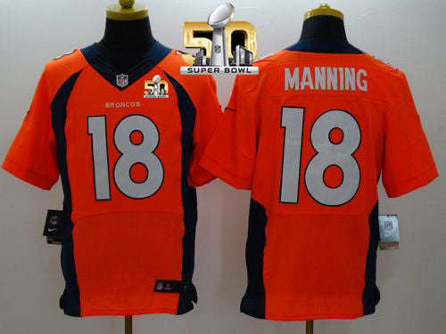 Peyton Manning Denver Broncos orange Elite jersey