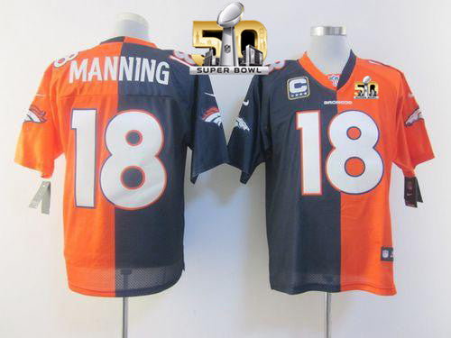 Peyton Manning Denver Broncos orange Elite jersey
