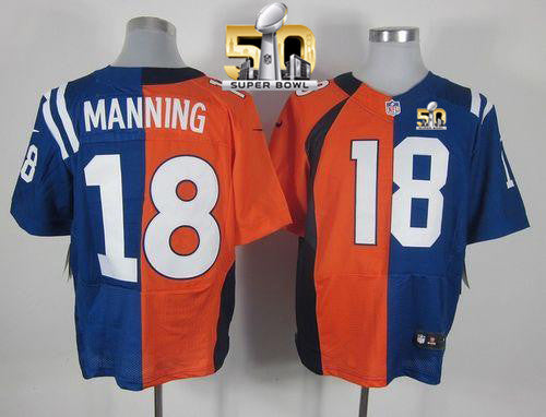 Peyton Manning Denver Broncos orange Elite jersey