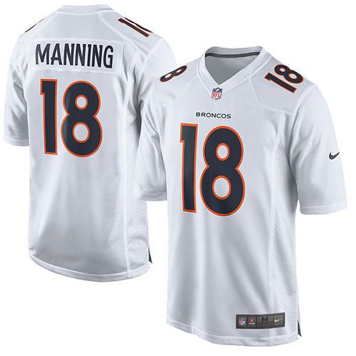 Peyton Manning Denver Broncos white Game jersey