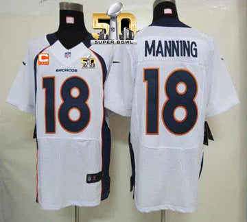 Peyton Manning Denver Broncos white Elite jersey