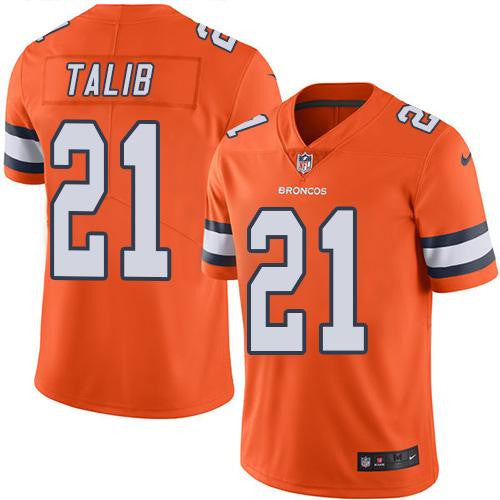 Aqib Talib Denver Broncos orange Limited jersey