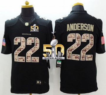 C.J. Anderson Denver Broncos black Salute To Service jersey