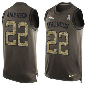 C.J. Anderson Denver Broncos green Salute To Service jersey