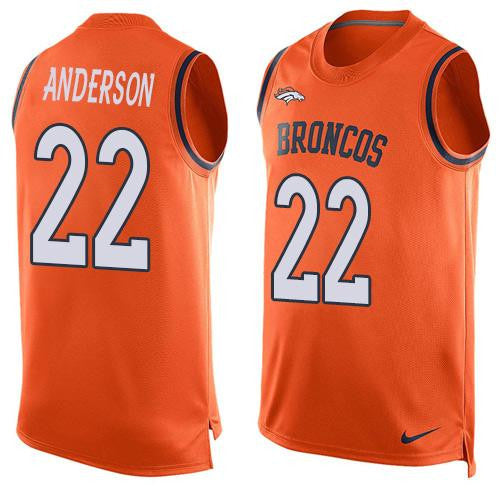 C.J. Anderson Denver Broncos orange Limited jersey