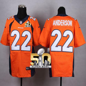 C.J. Anderson Denver Broncos orange Elite jersey