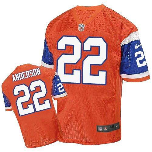C.J. Anderson Denver Broncos orange Elite jersey