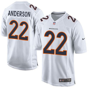 C.J. Anderson Denver Broncos white Game jersey