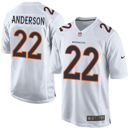 C.J. Anderson Denver Broncos white Game jersey