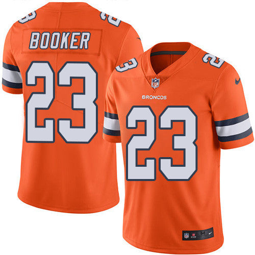 Devontae Booker Denver Broncos orange Limited jersey
