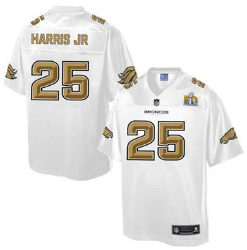 Chris Harris Jr Denver Broncos white Pro Line jersey