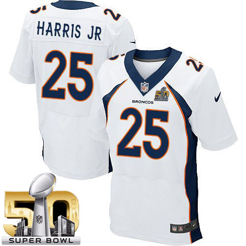 Chris Harris Jr Denver Broncos white Elite jersey