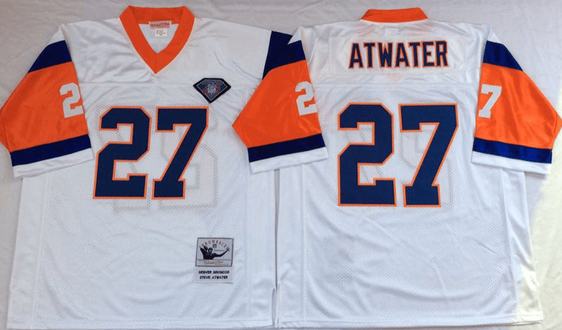 Steve Atwater Denver Broncos white Throwback jersey