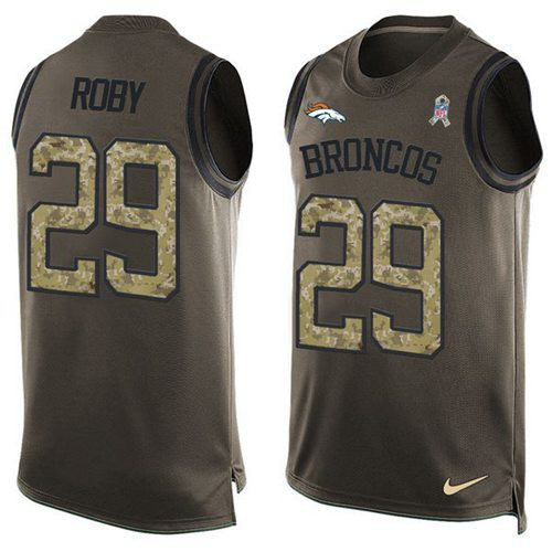 Bradley Roby Denver Broncos green Salute To Service jersey
