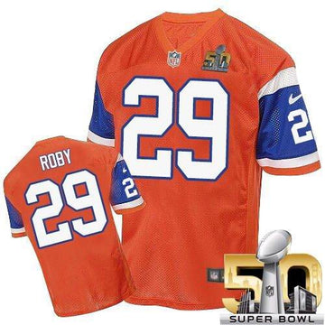 Bradley Roby Denver Broncos orange Elite jersey
