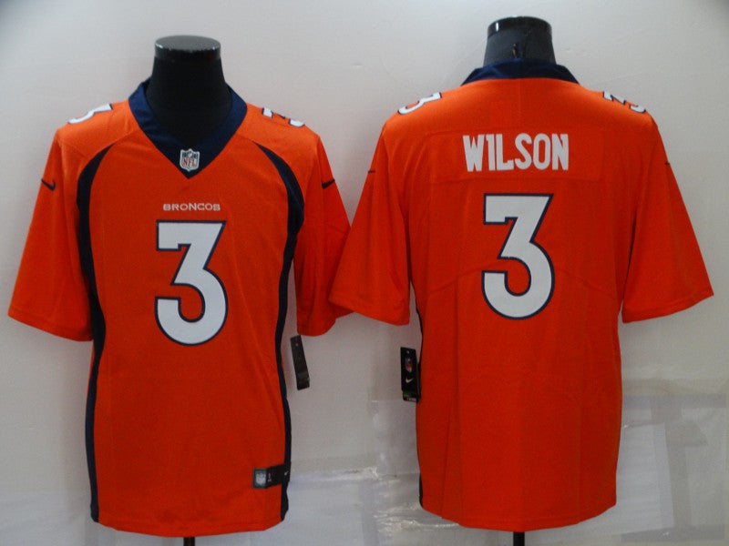 Russell Wilson Denver Broncos orange Vapor jersey