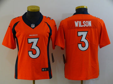 Russell Wilson Denver Broncos orange Vapor jersey