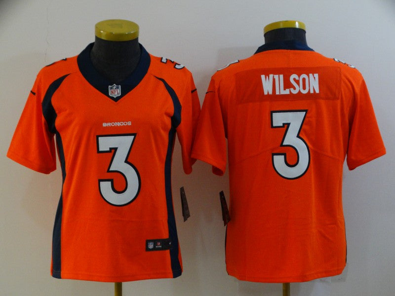 Russell Wilson Denver Broncos orange Vapor jersey