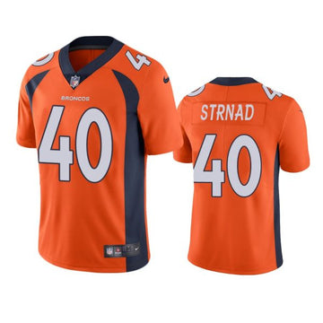Justin Strnad Denver Broncos orange Untouchable jersey