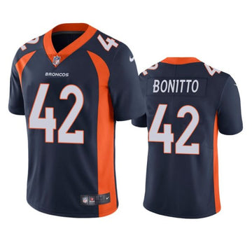 Nik Bonitto Denver Broncos navy Vapor jersey
