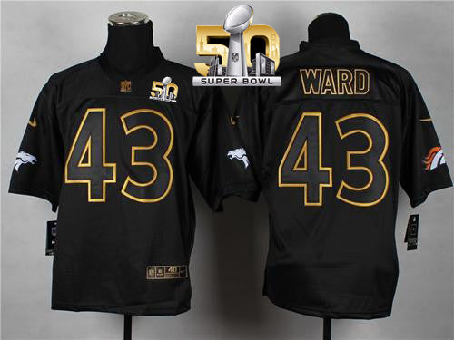 T.J. Ward Denver Broncos black Elite jersey