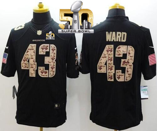 T.J. Ward Denver Broncos black Salute To Service jersey
