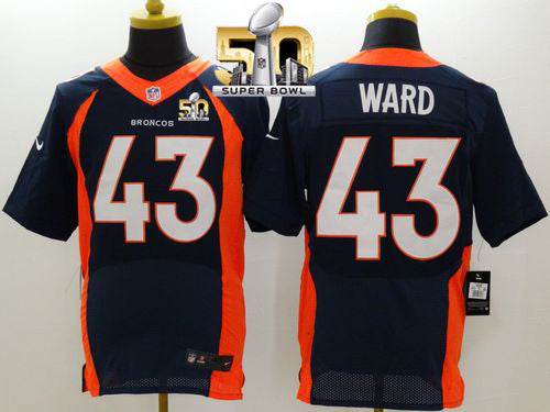 T.J. Ward Denver Broncos navy Elite jersey