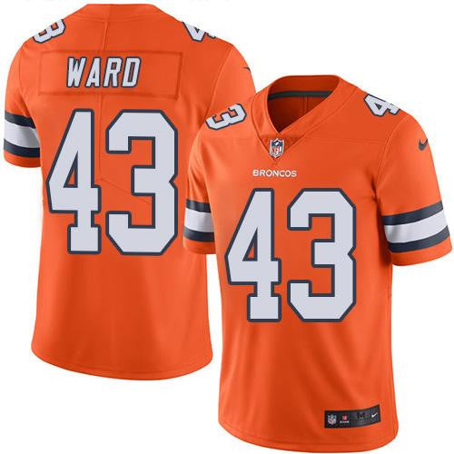 T.J. Ward Denver Broncos orange Limited jersey
