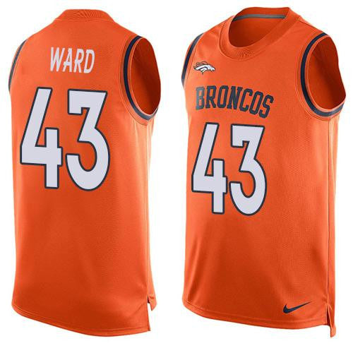 T.J. Ward Denver Broncos orange Limited jersey
