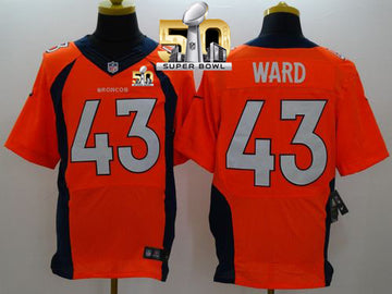 T.J. Ward Denver Broncos orange Elite jersey