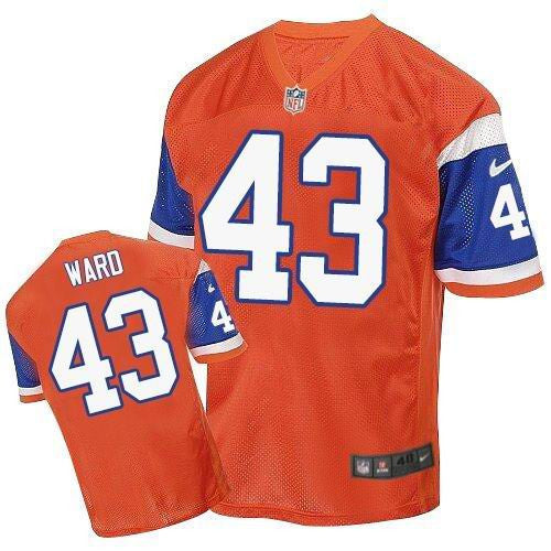 T.J. Ward Denver Broncos orange Elite jersey