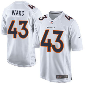 T.J. Ward Denver Broncos white Game jersey