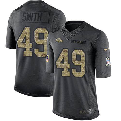 Dennis Smith Denver Broncos black Salute To Service jersey