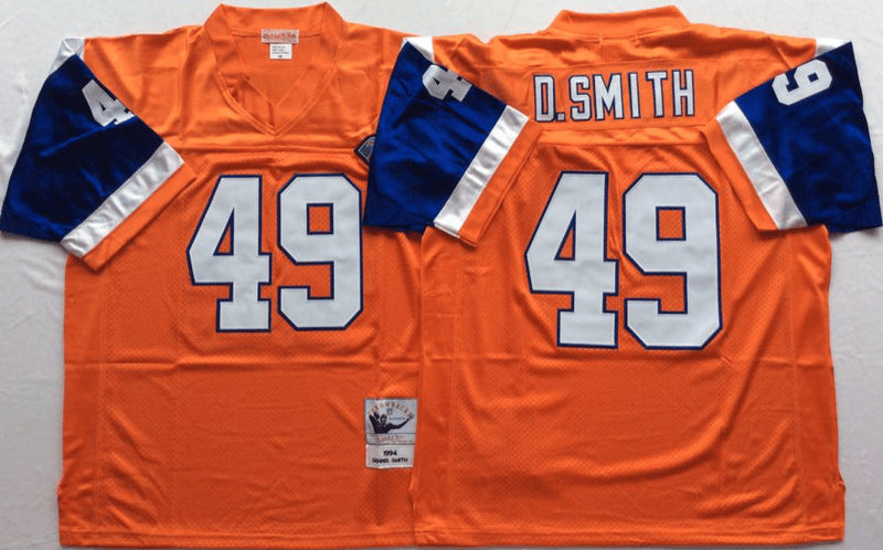 Dennis Smith Denver Broncos orange Throwback jersey