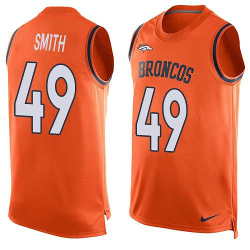 Dennis Smith Denver Broncos orange Limited jersey