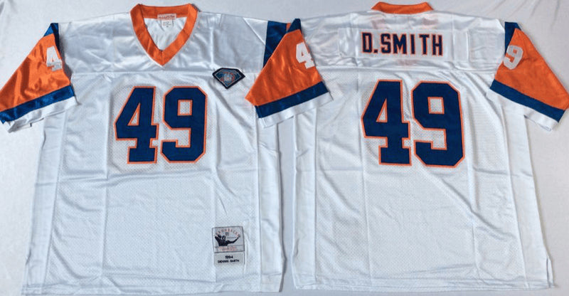 Dennis Smith Denver Broncos white Throwback jersey
