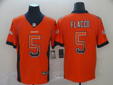 Joe Flacco Denver Broncos orange Limited jersey