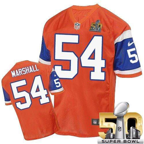 Brandon Marshall Denver Broncos orange Elite jersey