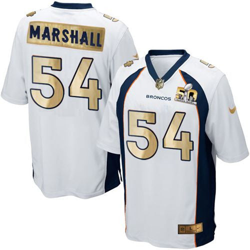 Brandon Marshall Denver Broncos white Game jersey