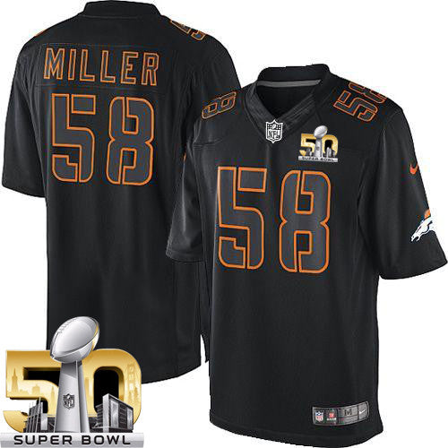 Von Miller Denver Broncos black Limited jersey